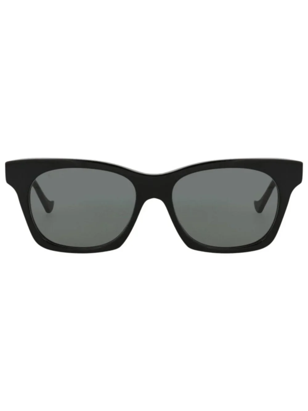 New Gucci Women's Sunglasses Cat Eye Recycled Acetate Frame Black Black Grey